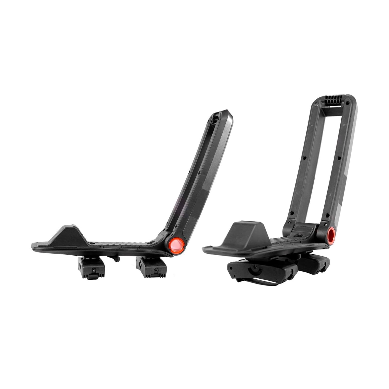 Folding J-Style KUAT Class 4 V2 Kayak Hauling Rack | Durable Rubber-Protected Universal Car SUV Rooftop Crossbar Mounted Boat Transportation System - Gray