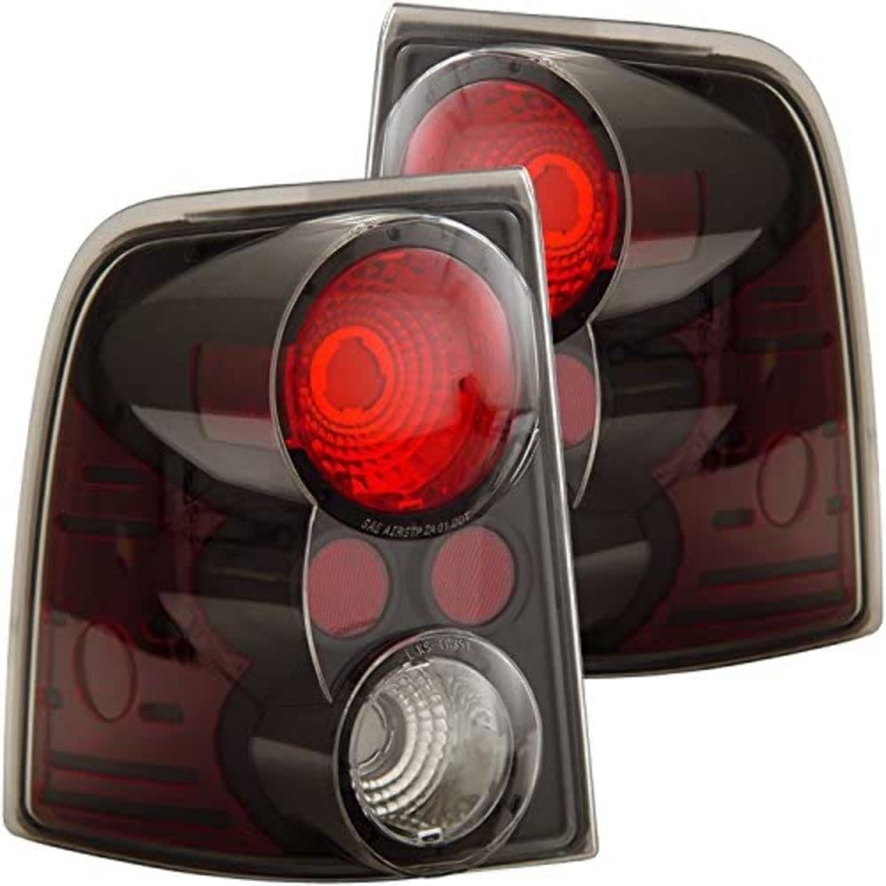 Black Euro Tail Light Set-Clear Lens ANZO USA 211081