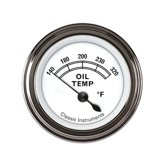 Classic Instruments Classic White CW28SLC Oil Temperature