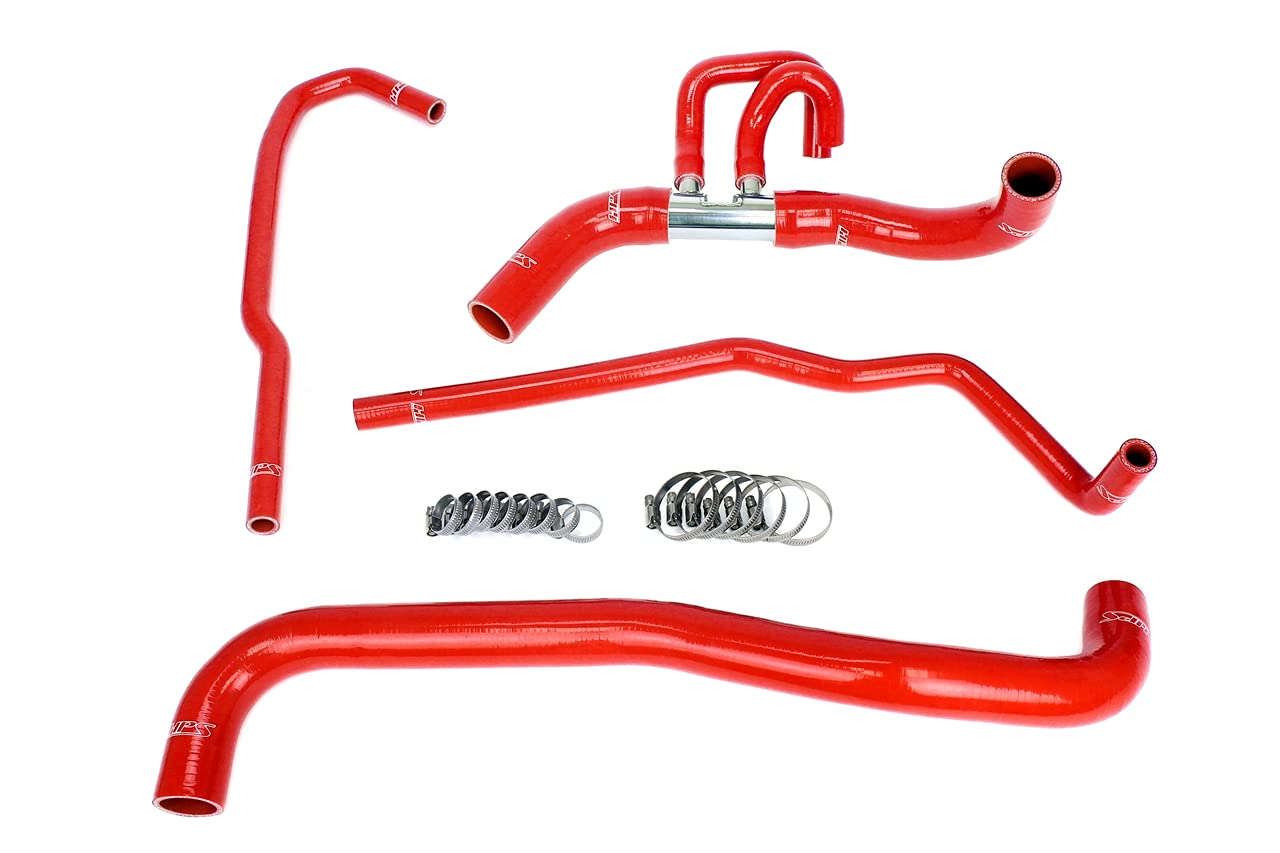 3-ply HPS Red Reinforced Silicone Radiator Coolant Hose Kit 57-2090-RED