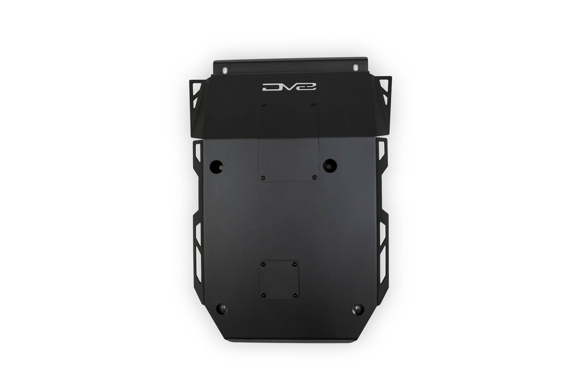 Front Skid Plate DV8 for 2016-2023 Toyota Tacoma | Features Oil Filter & Drain Bolt Access Covers | Pairs with DV8 Front Bumpers for 3rd Gen Tacoma | Fully Bolt-On | Micro-Texture Black Powder Coat