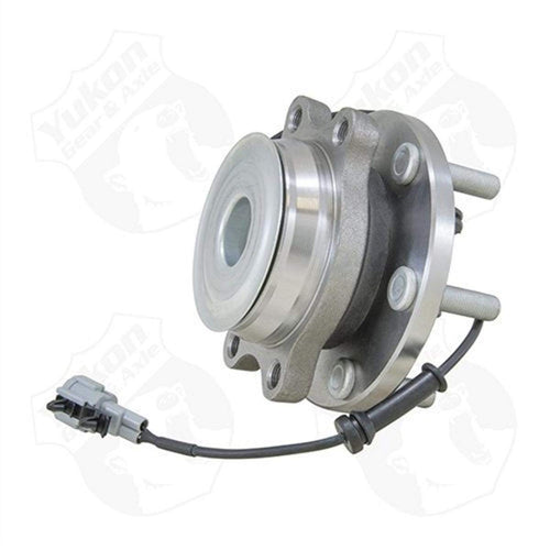 Yukon Gear & Axle front & hub assembly YB U515064 for '05-'13 Nissan, 2WD with ABS Unit Bearings