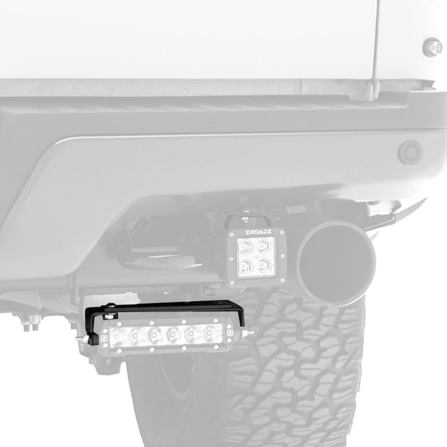 ZROADZ LED Mounting Bracket Under Rear Bumper - Compatible w/ 2018-2020 Ford F-150 - to Mount (2) 6 Inch Single Row Slim ZROADZ or similar style LED Lights (Not Included) - PN Z385662
