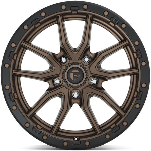 D681 REBEL FUEL OFF-ROAD 17X9, 5X5.0, 5.04, 1mm MATTE BRONZE BLACK BEAD RING - D68117907550