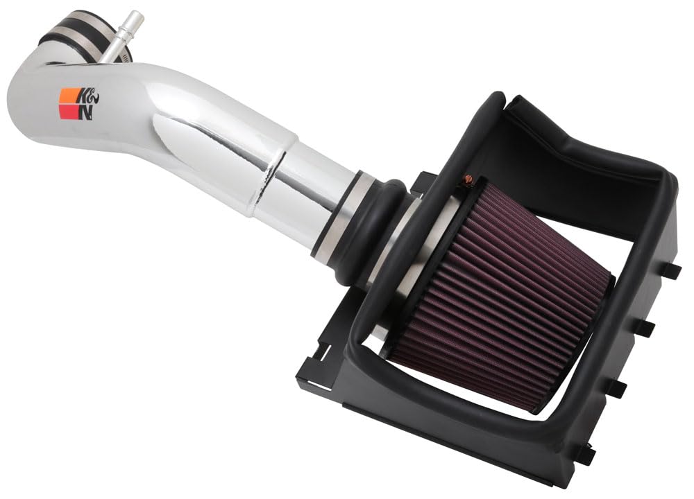 Cold Air Intake System K&N: High-Flow Air Filter, Increase Performance & Towing: Compatible with 2011-2014 FORD F150, 77-2581KP