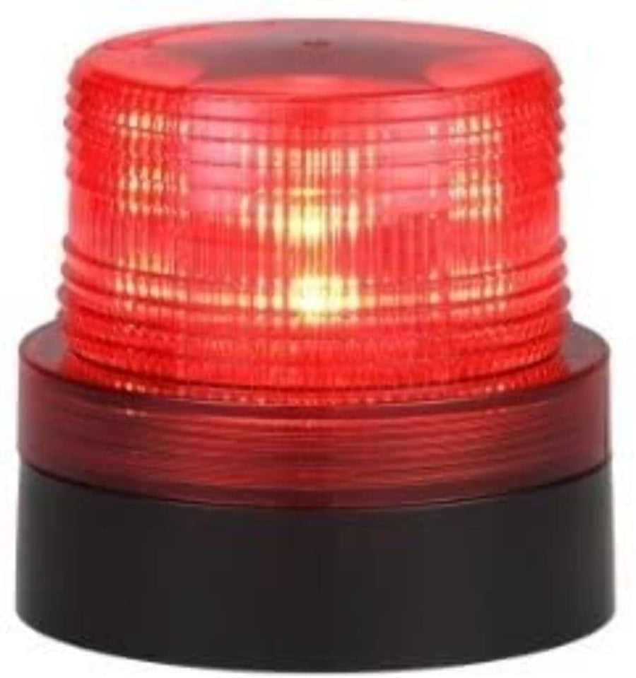 Magnetic LED Beacon Custer HF45R, Battery Operated w/Dual Strobe Patterns Red