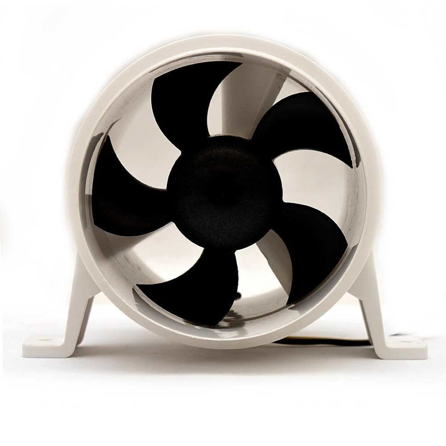 Turbo 4000 Series II Attwood Water-Resistant, In-Line Blower - 12V - White