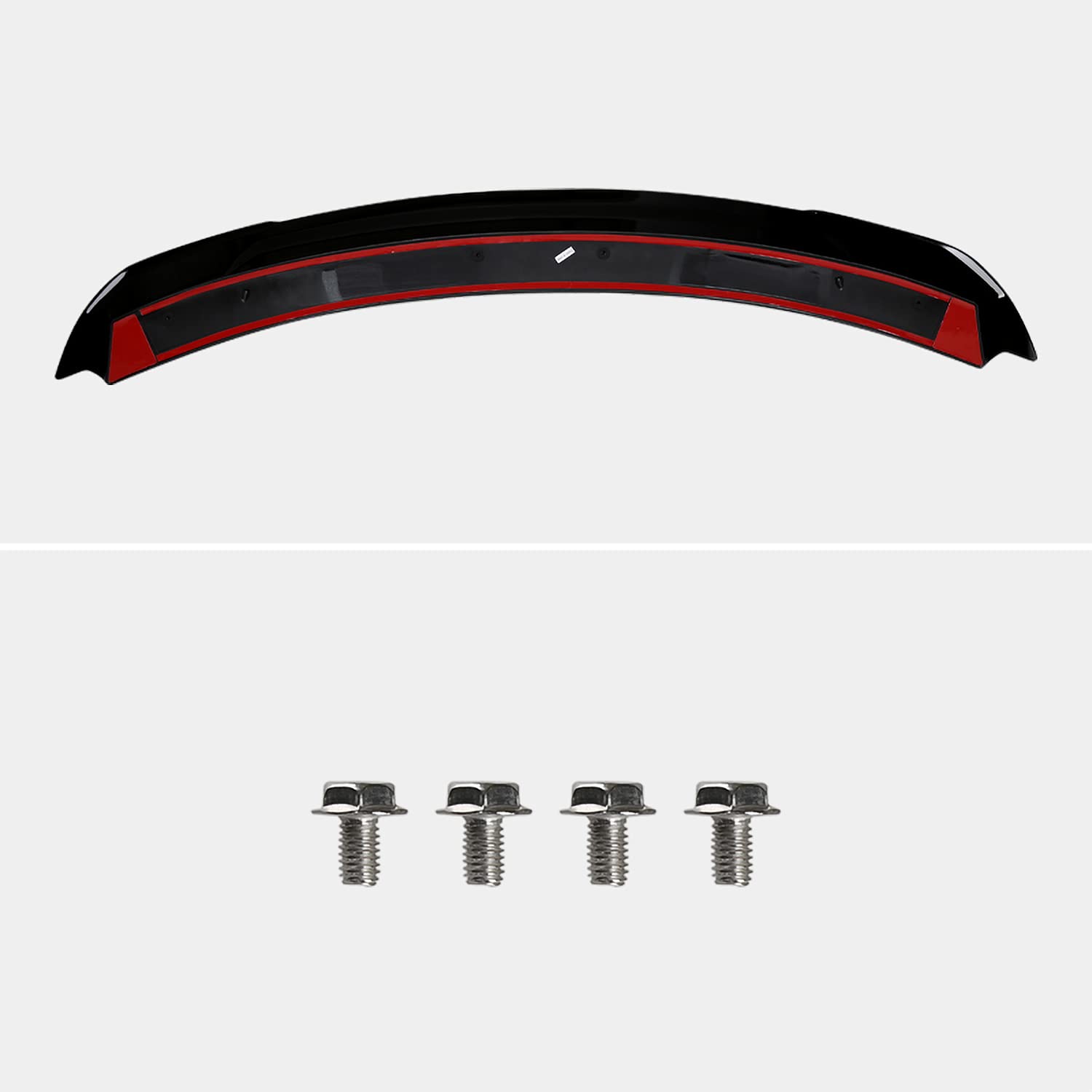 Track Pack Style Spec-D Tuning Glossy Black ABS Rear Trunk Spoiler Compatible with 2015-2022 Ford Mustang Models