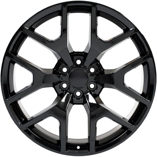 Black Wheel OE Wheels LLC CV92-24100-6550-31B Painted (24 x 10. inches /6 x 139 mm, 31 mm Offset)