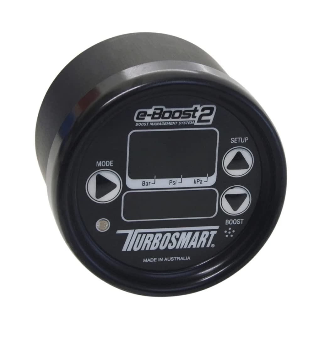 e-Boost2 Turbosmart Electronic Boost Controller - 66mm, black face, black ring