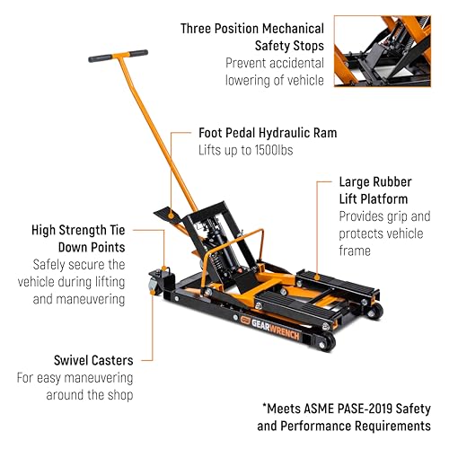 ATV Motorcycle Jack GEARWRENCH 1500 LBS | GWMJ15LB
