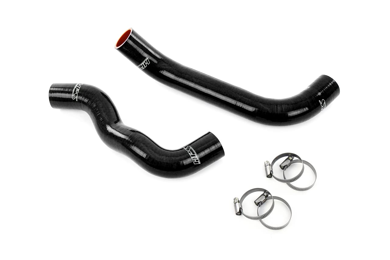 High Temp HPS Reinforced Silicone Black Radiator Coolant Hose Kit, 57-2127-BLK