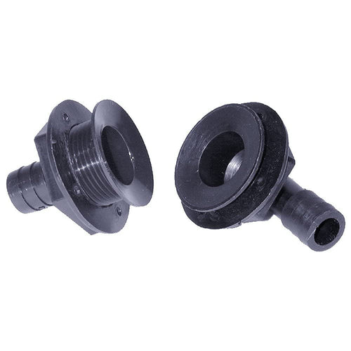 T-H Marine All Purpose Drains/Hatch Drains APD-190-DP, Black