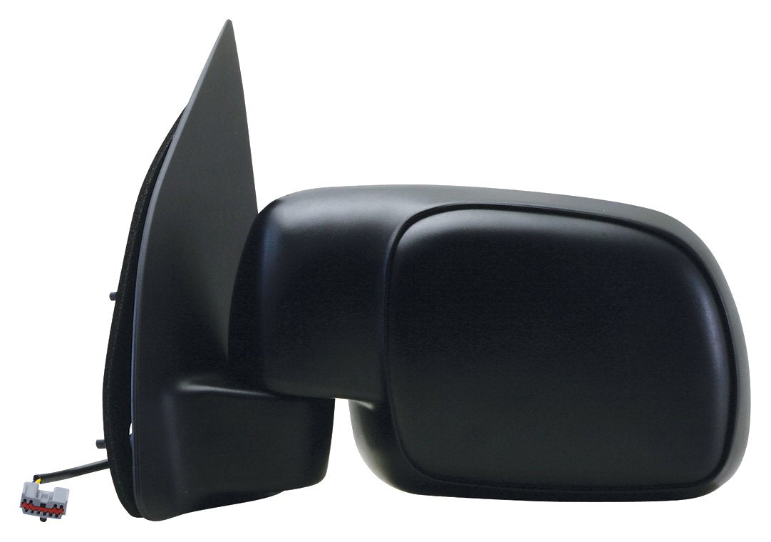 Fit System Side Driver Mirror for Ford F250 F350 F450 F550 Super Duty Pick-Up, Black, Foldaway, Power