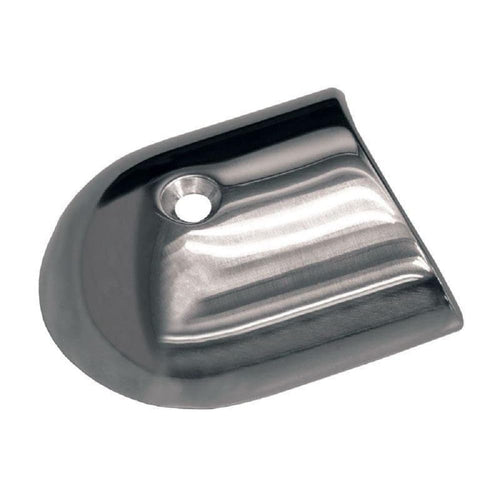 F16-0039 TACO Marine Stainless Steel Rub Rail End Cap - 1-7/8" W x 25/32" H x 2-19/64" L