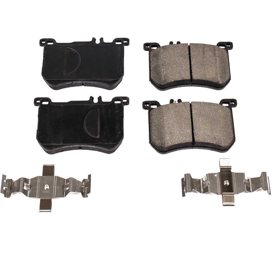Power Stop Brake Kit Front For Mercedes-Benz SL400 2015-16 |SL450 2017-20 |SL550 2013-20 - Ceramic Brake Pads With Installation Hardware, 17-1670