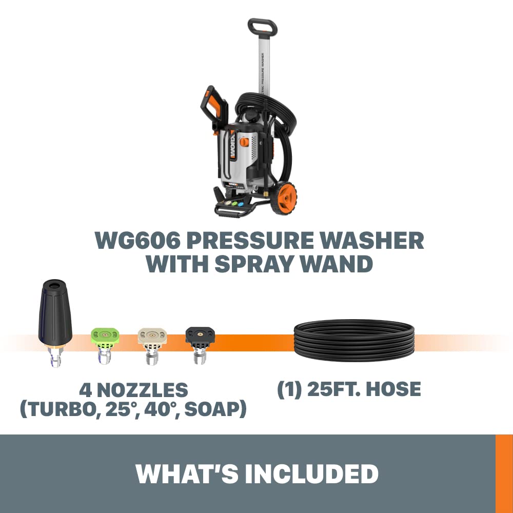 Worx Electric Pressure Washer 13 Amp 2090 PSI - WG606
