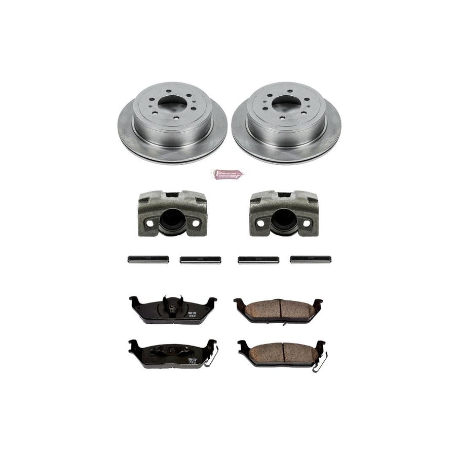 Power Stop KCOE1950 1-Click Autospecialty OE Replacement Brake Kit with Calipers For Ford F-150 2004-2011, Lincoln Mark LT 2006-2008 [Model Specific]