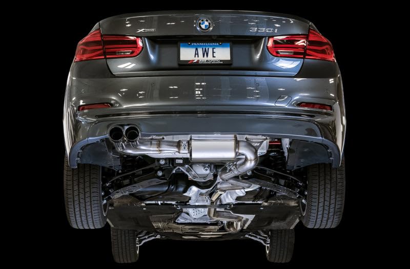 Audi AWE Tuning C7 / C7.5 S6 4.0T Track Edition Exhaust - Chrome Silver Tips - 3020-42042