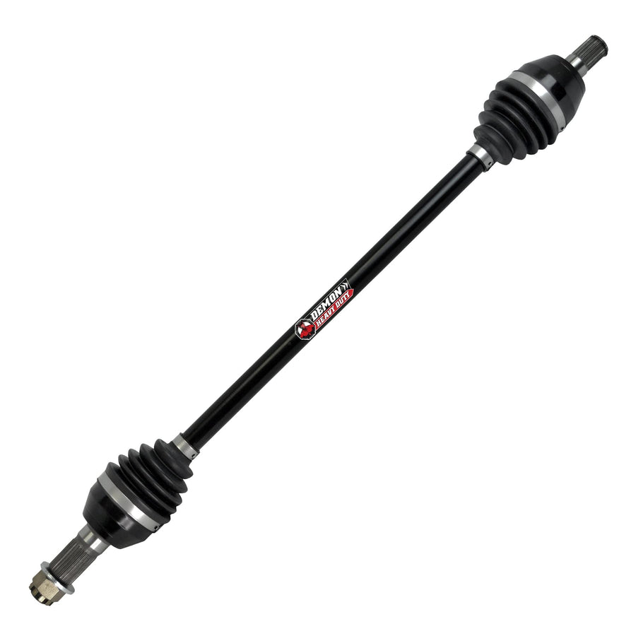 Demon Powersports Heavy Duty Front Left/Right Axle for Can-Am Maverick X3/Max, in 4340 Chromoly Steel, Wider Angles (See Fitments in Description) OEM: 705401634