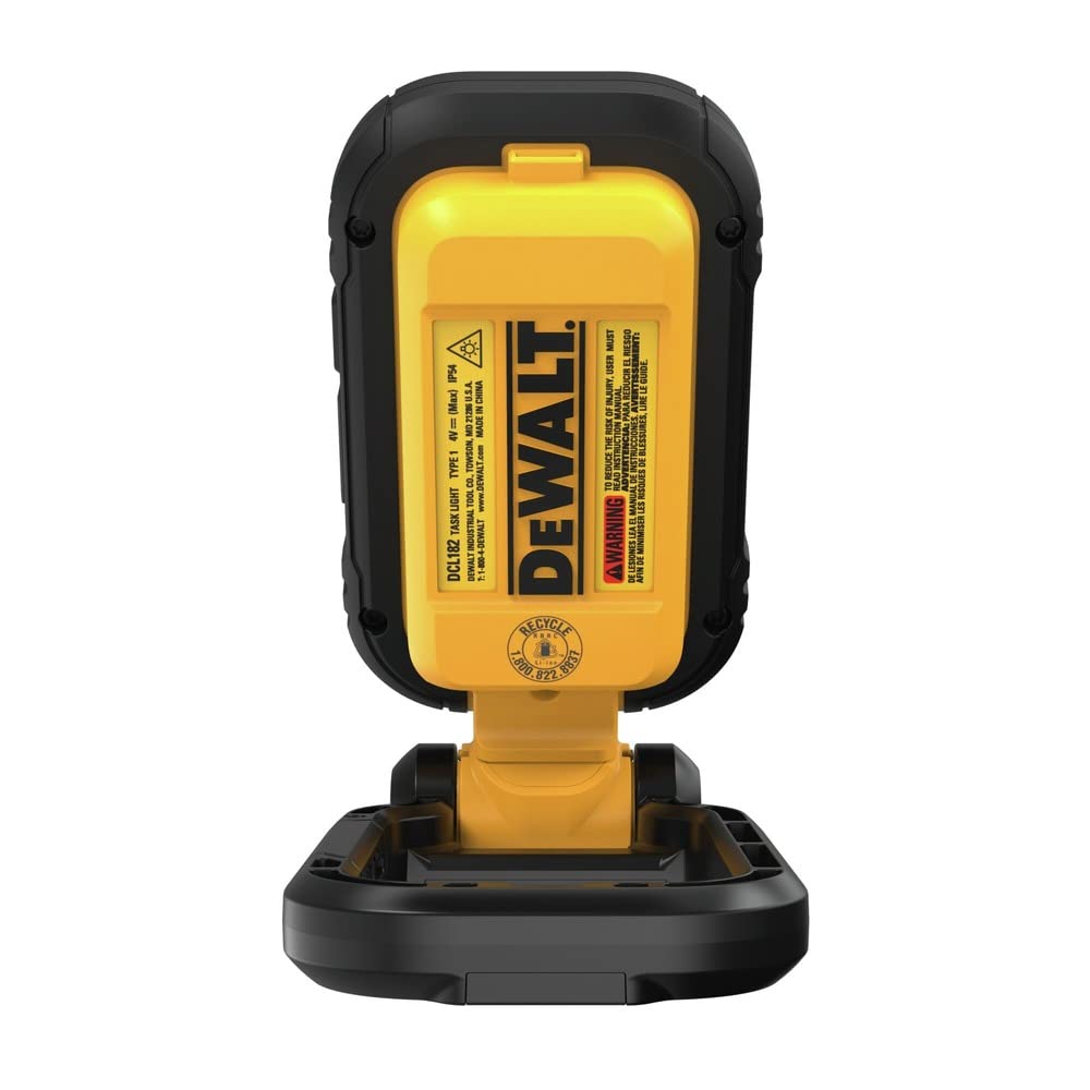 DEWALT LED Light, Compact and Powerful Work Light, Magnetic Handle, USB-C Rechargeable (DCL182)