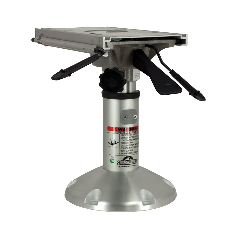 Mainstay Springfield Marine 1250250-L1 Short 2-3/8" Air-Powered Pedestal - 12.5"-15.5", Slide & Swivel