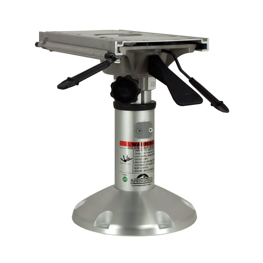 Mainstay Springfield Marine 1250250-L1 Short 2-3/8" Air-Powered Pedestal - 12.5"-15.5", Slide & Swivel
