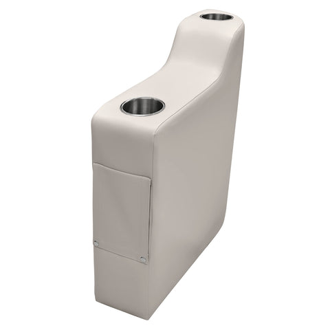 3009-804 Wise Premier Series Pontoon Left Radius Arm Rest, Stone