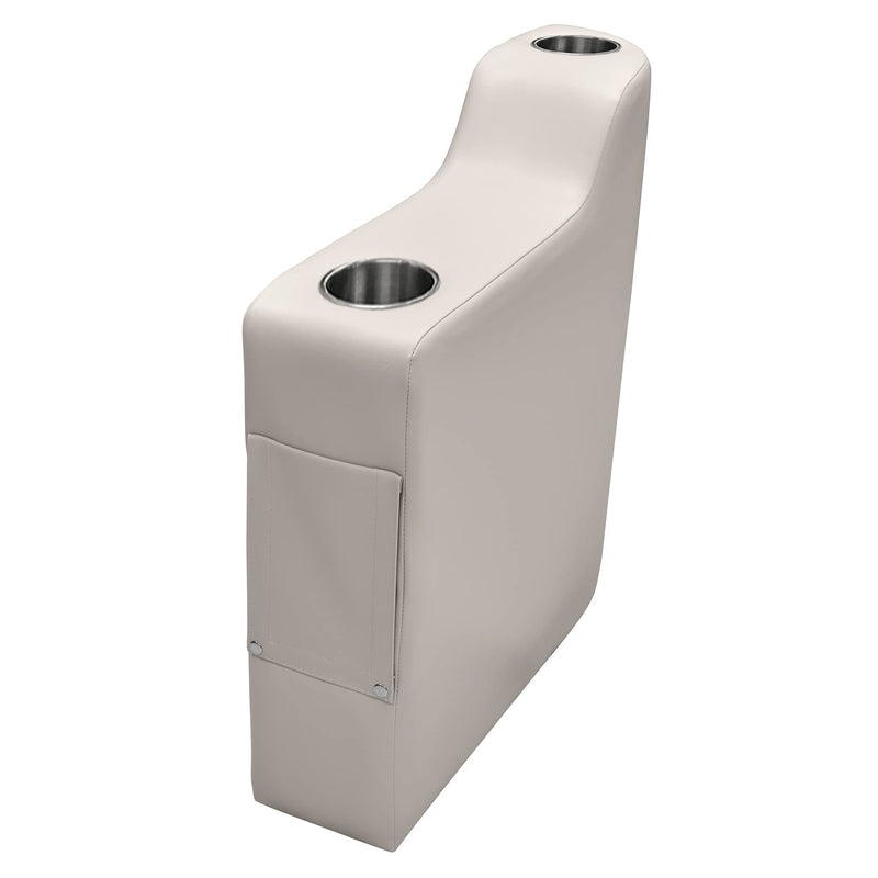 3009-804 Wise Premier Series Pontoon Left Radius Arm Rest, Stone