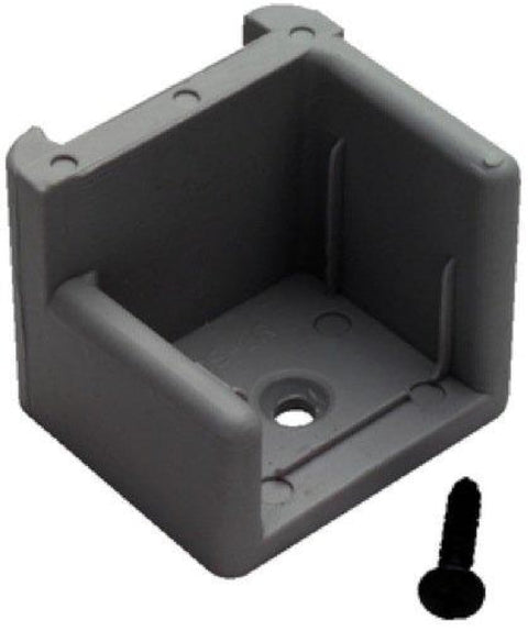 RIGHT DOOR STOP W/RIBS GRAY