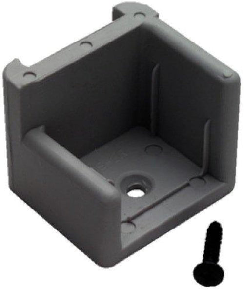 RIGHT DOOR STOP W/RIBS GRAY