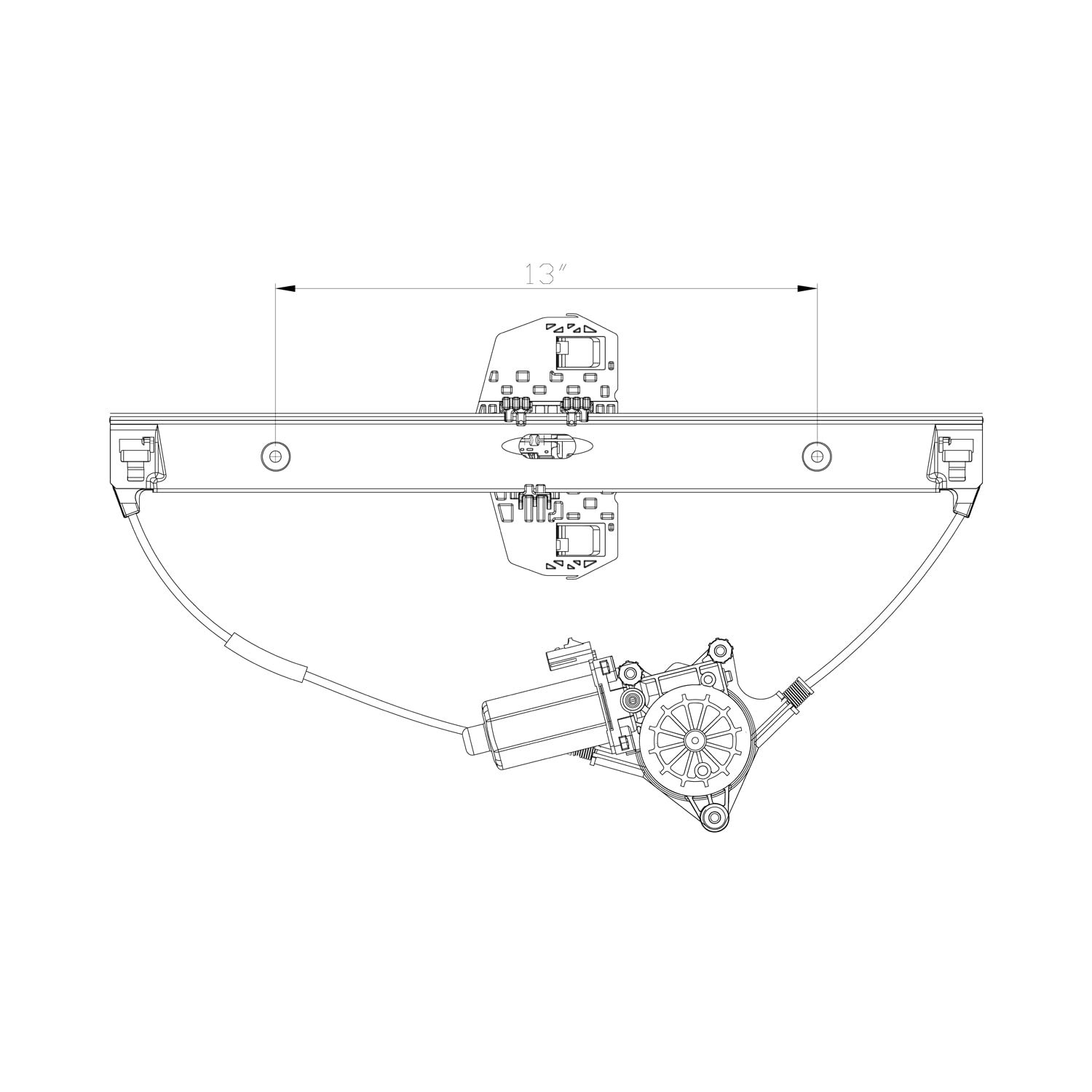 Replacement TYC 660562 Window Regulator (Front Left)