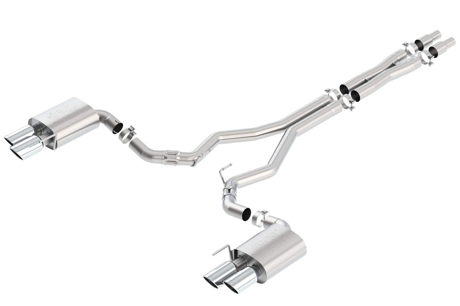 GT MUSTANG '18 5.0L AT/MT RWD 2DR 3.00" ATAK" W/O VALVES D RD RL AC SR TIP: 4.00" RD X 8.00" & 4.00" RD X 9.00"