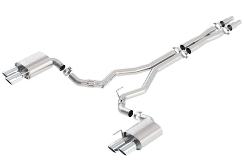 GT MUSTANG '18 5.0L AT/MT RWD 2DR 3.00" ATAK" W/O VALVES D RD RL AC SR TIP: 4.00" RD X 8.00" & 4.00" RD X 9.00"