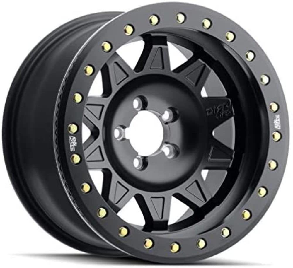 BLACK DIRTY LIFE ROADKILL (9302) Wheel with Matte BEADLOCK (0 x 7. inches /9 x 999 mm, 13 mm Offset)