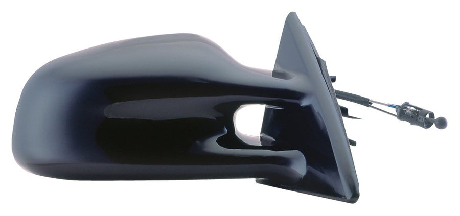 Fit System Side Passenger Mirror for Pontiac Grand Am SE, Black, Manual, Non-Foldaway