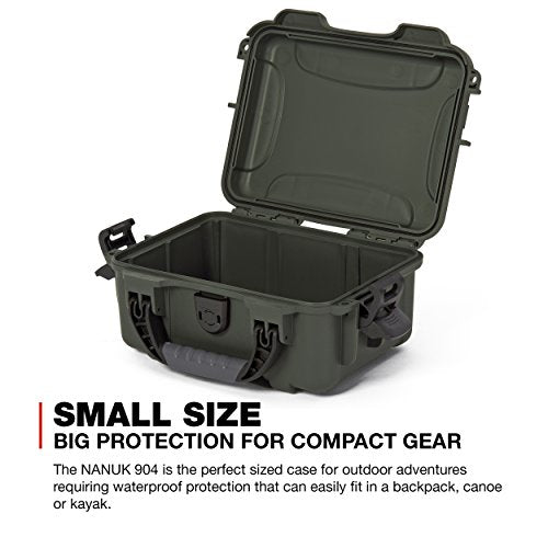 Olive Nanuk 904 Waterproof Hard Case Empty