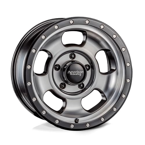 AR969 18X9 American Racing 5X5.5 S-BLK MACH 00MM - AR96989055500
