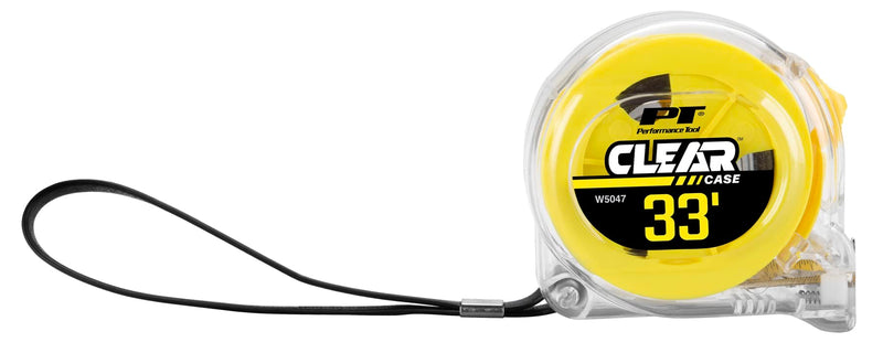 W5047 Performance Tool 33' X 1-Inch Clear Tape Measure