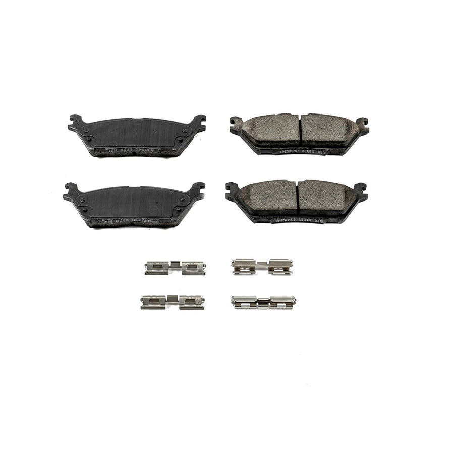 Power Stop Front Brake Kit For 2018-21 Ford Expedition |F-150 2015-20 |Lincoln Navigator 2018-22 - Ceramic Brake Pads With Installation Hardware, 17-1790