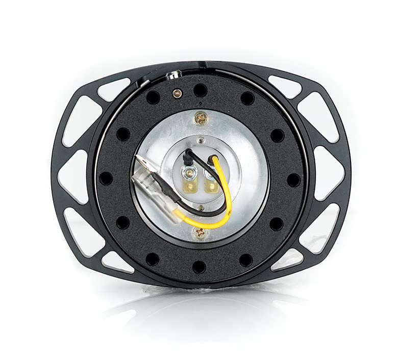 NRG Innovations Gen 2.0 NRG-SRK-257-1BK Steering Wheel Quick Release Kit Adapter, Black SFI Body/Black Cutout Ring (No Horn), 6x70mm & 6x74mm Bolt Pattern