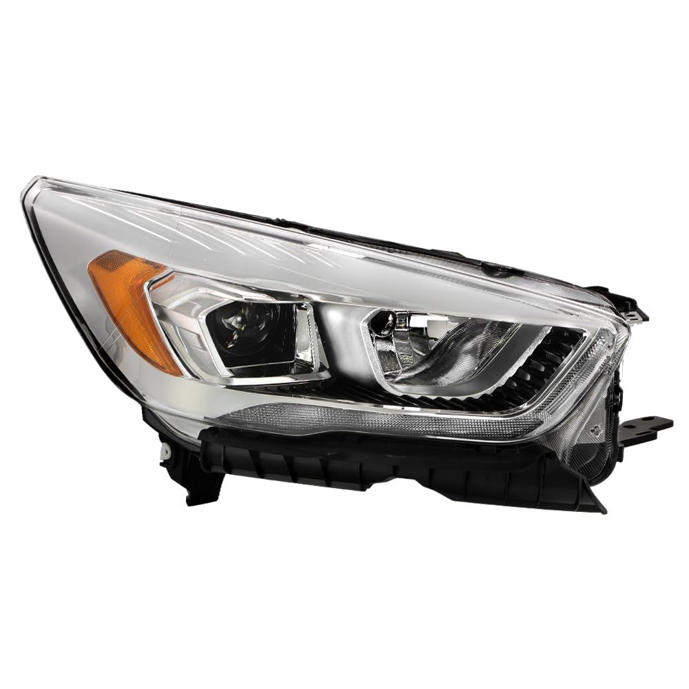 Ford Escape Spyder (POE) 17-19 w/LED DRL Chrome Bezel Headlight - OE Right