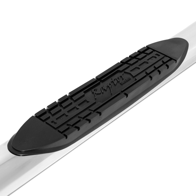 1501-0581 Raptor Series (07-17) Chevy Silverado/GMC Sierra 1500/2500/3500 Regular Cab 4" OE Style Curved SS Oval Steps (Rocker Panel Mount)