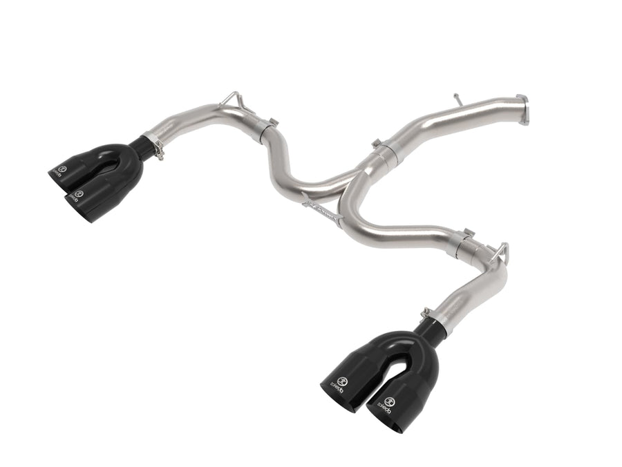 aFe Power 3 IN to 2-1/2 IN 304 Stainless Steel Takeda Axle-Back Exhaust w/Black Tip Fit Kia Forte GT 22-24 L4-1.6L (t) 49-37039-B