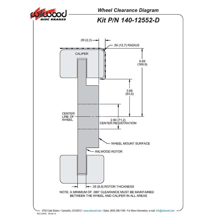 140-12552-D Wilwood Brake Kit