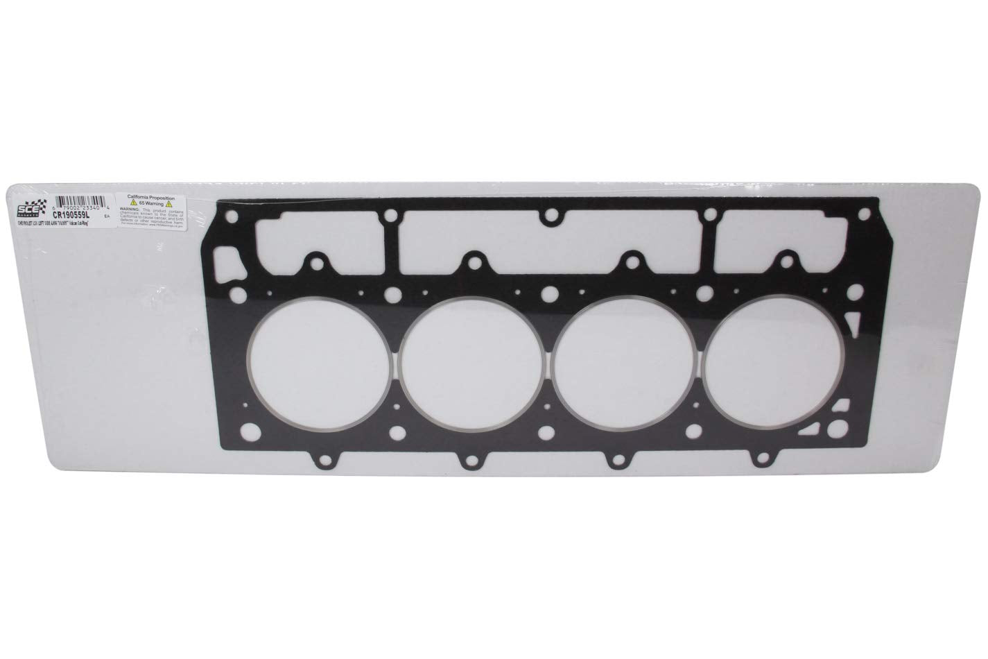 Cylinder Head Gasket, SCE Gaskets, Vulcan Cut Ring, 4.056 in Bore, 0.059 in Compression Thickness, Driver Side, Composite, GM LS-Series, Each