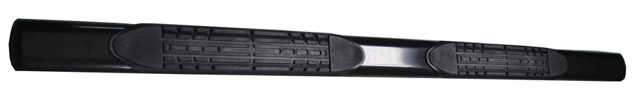 2920212023 TrailFX Truck Nerf Bar 4 Inch Black Oval Tube Side Steps Fits Dodge Ram 1500 Quad Cab 2002-2008 Powder Coated Mild Steel Welded End Caps Slip-Resistant Step Pads Mount Kit Included