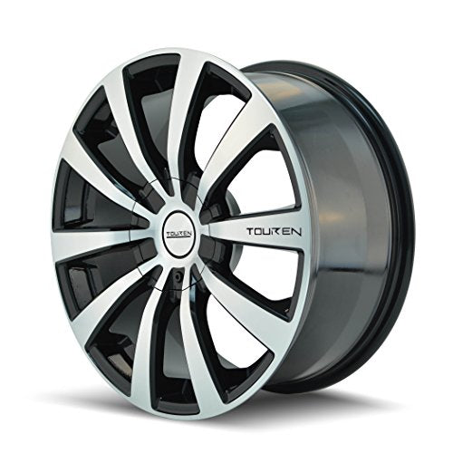 18x8 TR3, Bolt Pattern: 5x112/120, Offset: 40, BLACK/MACHINED FACE/MACHINED LIP, set of 1