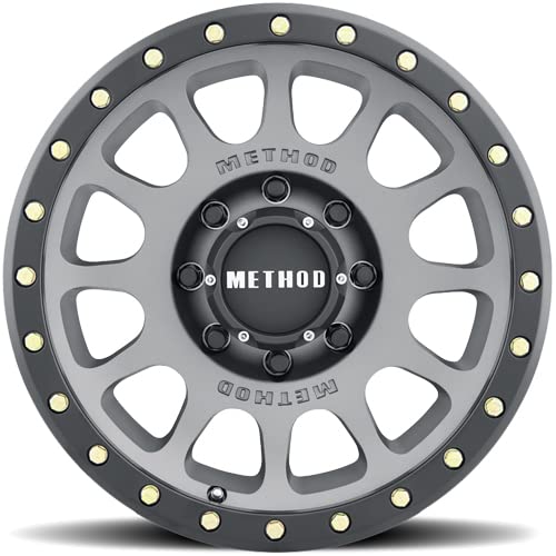 305 NV Method Race Wheels Titanium Wheel Matte Black Lip (18 x 9. inches /8 x 6 mm, 18 mm Offset)