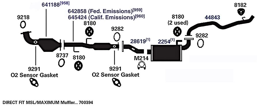 Exhaust Gasket AP Exhaust 9218